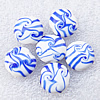 Lampwork Beads, Flat round 20x10mm, Hole:About 2mm, Sold by PC