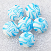 Lampwork Beads, Flat round 20x10mm, Hole:About 2mm, Sold by PC