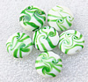 Lampwork Beads, Flat round 20x10mm, Hole:About 2mm, Sold by PC