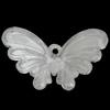 Transparent Acrylic Pendant, Butterfly 39x26mm Hole:1.5mm, Sold by Bag 
