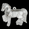 Transparent Acrylic Pendant, Horse 58x50mm Hole:2mm, Sold by Bag 