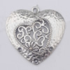 Pendant Zinc Alloy Jewelry Findings Lead-free, 30mm Hole:2mm, Sold by Bag