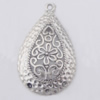 Pendant Zinc Alloy Jewelry Findings Lead-free, 23x29mm Hole:2mm, Sold by Bag