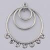 Connector Zinc Alloy Jewelry Findings Lead-free, 35x41mm Hole:2mm, Sold by Bag