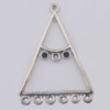 Connector Zinc Alloy Jewelry Findings Lead-free, 32x46mm Hole:2mm, Sold by Bag