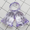 Transparent Acrylic Pendant, Bell 30x30mm Hole:8mm, Sold by Bag 