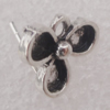 Earring Zinc Alloy Jewelry Findings Lead-free, 15x12mm Hole:2mm, Sold by Pair