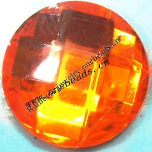 Taiwan Acrylic Cabochons,Faceted Flat Round, 5mm in diameter,Sold by Bag
