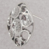 Earring Zinc Alloy Jewelry Findings Lead-free, 14x18mm, Sold by Pair