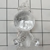 Transparent Acrylic Pendant, Children 35x20mm Hole:1.5mm, Sold by Bag 