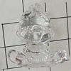Transparent Acrylic Pendant, Animal 28x23mm Hole:2.5mm, Sold by Bag 