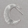 Earring Zinc Alloy Jewelry Findings Lead-free, 14x15mm Hole:2mm, Sold by Pair