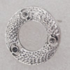 Earring Zinc Alloy Jewelry Findings Lead-free, 24x12mm, Sold by Pair