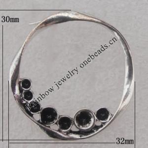 Earring Zinc Alloy Jewelry Findings Lead-free, 30x32mm, Sold by Pair