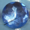 Taiwan Acrylic Cabochons,Faceted Flat Round, 6mm in diameter,Sold by Bag