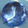 Taiwan Acrylic Cabochons,Faceted Flat Round, 9mm in diameter,Sold by Bag