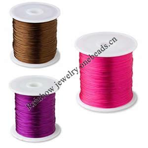 Elastic Wire, 0.8mm, 10-11m/roll, 25rolls/bag, Sold by bag