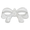Transparent Acrylic Pendant, Bowknot 45x26mm Hole:1mm, Sold by Bag 