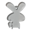 Transparent Acrylic Pendant, Animal 37x27mm Hole:1mm, Sold by Bag 