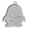 Transparent Acrylic Pendant, Animal 56x49mm Hole:3.5mm, Sold by Bag 