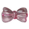Transparent Acrylic Beads, Bowknot 30x17mm Hole:1mm, Sold by Bag
