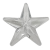 Transparent Acrylic Beads, Star 32mm Hole:1mm, Sold by Bag