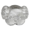 Transparent Acrylic Beads, Pig 32x25mm Hole:1mm, Sold by Bag