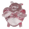 Transparent Acrylic Beads, Pig 25x25mm Hole:2mm, Sold by Bag