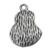Pendant Zinc Alloy Jewelry Findings Lead-free, 26x17mm Hole:2mm, Sold by Bag