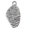 Pendant Zinc Alloy Jewelry Findings Lead-free, 27x14mm Hole:2.5mm, Sold by Bag
