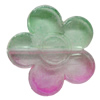 Dichroic Plastic Beads, Flower 25mm Hole:1mm, Sold by Bag