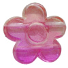 Dichroic Plastic Beads, Flower 20mm Hole:1mm, Sold by Bag