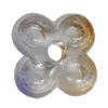 Dichroic Plastic Beads, Flower 12mm Hole:3mm, Sold by Bag