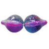 Dichroic Plastic Beads, 13x10mm Hole:0.5mm, Sold by Bag
