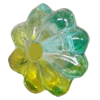 Dichroic Plastic Beads, Flower 6mm Hole:0.2mm, Sold by Bag