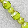 Gold Sand Lampwork Beads, Calabash 16x25mm Hole:About 1.5mm, Sold by PC