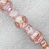 Gold Sand Lampwork Beads, Calabash 16x25mm Hole:About 1.5mm, Sold by PC