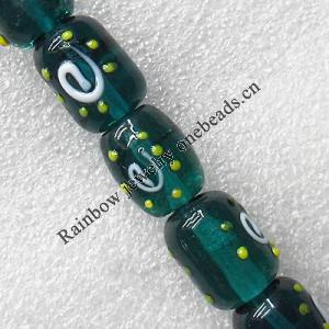 Lampwork Beads, Column 15x18mm Hole:About 1.5mm, Sold by PC