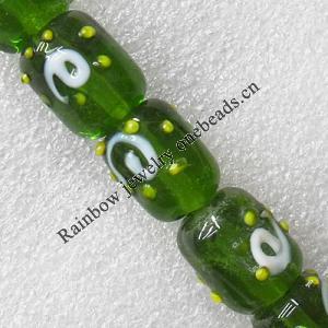 Lampwork Beads, Column 15x18mm Hole:About 1.5mm, Sold by PC