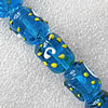 Lampwork Beads, Column 15x18mm Hole:About 1.5mm, Sold by PC