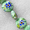 Lampwork Beads, Flat Round 20mm Hole:About 1.5mm, Sold by PC