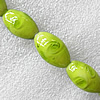 Lampwork Beads, Oval 16x28mm Hole:About 1.5mm, Sold by PC