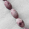 Lampwork Beads, Oval 16x28mm Hole:About 1.5mm, Sold by PC