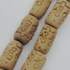 Handmade Pottery clay Beads，Column, about:15x9mm Hole:3mm,Sold by PC