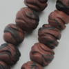 Handmade Pottery clay Beads，Round, about:15x15mm Hole:5mm,Sold by PC