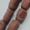 Handmade Pottery clay Beads，About:22x15mm Hole:5mm,Sold by PC