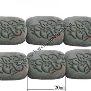 Handmade Pottery clay Beads，About:22x15mm Hole:5mm,Sold by PC