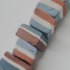 Handmade Pottery clay Beads，About:16x12x8mm Hole:3.5mm,Sold by PC