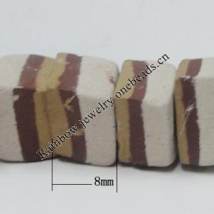 Handmade Pottery clay Beads，About:16x12x8mm Hole:3.5mm,Sold by PC