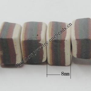 Handmade Pottery clay Beads，About:16x12x8mm Hole:3.5mm,Sold by PC